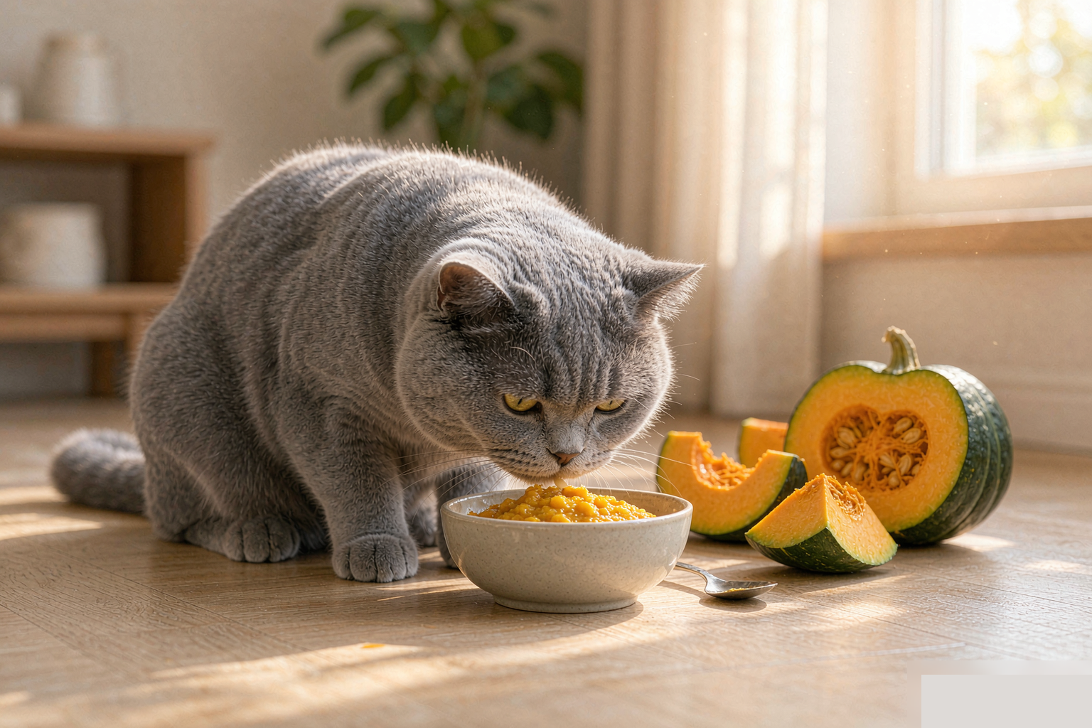 猫咪吃南瓜有什么好处？腹泻便秘都能用，但有 4 个误区要避开